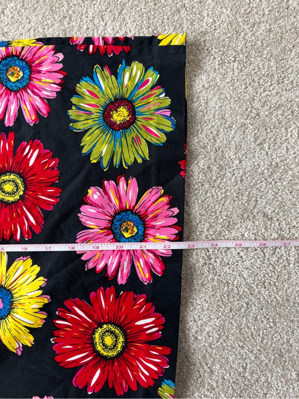 Andrea Viccaro Black Sunflower Print Pencil Skirt - Vibrant Floral Summer Hippie - Picture 5 of 8